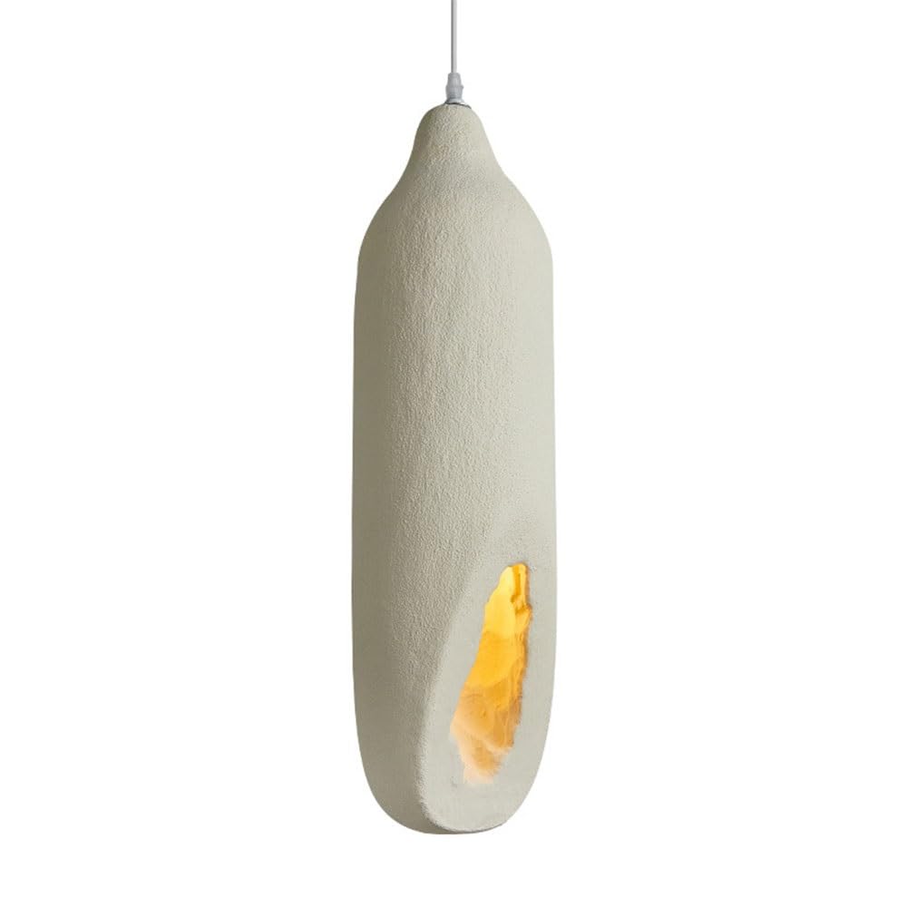 Suspension pour îlot de cuisine 24,8 pouces style japonais gris au fini texturé unique