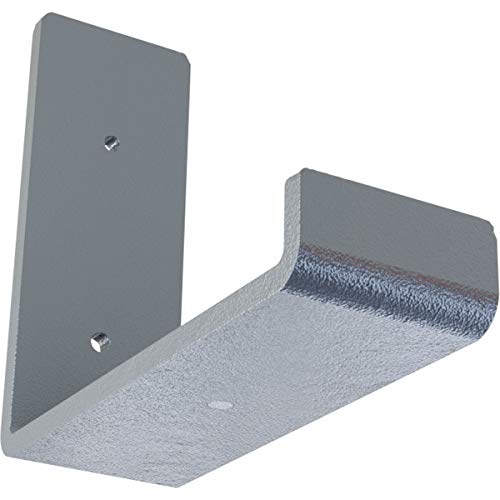 2"W x 6"D x 5 1/2"H Steel Hanging Shelf Bracket, Hammered Light Blue