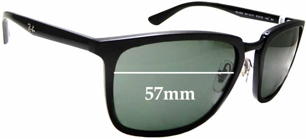 Sunglass Fix Replacement Sunglass Lenses Compatible with Ray-Ban RB4303 57mm