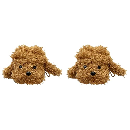 Gatuida 2pcs Fluffy With, Winter Airpods Earbuds Case Keychain/ Women Woolen Cartoon Autumn Plush Do