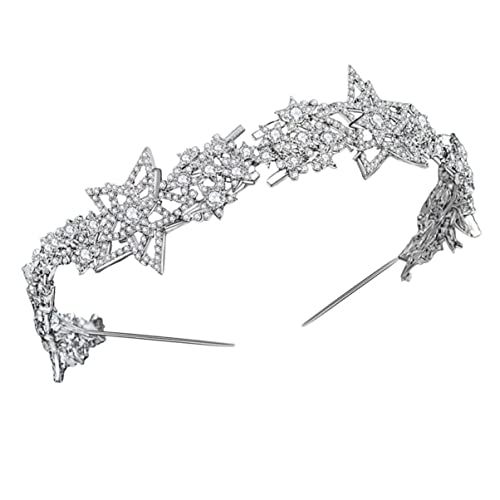 Corona para novia que no pesa diadema de estrás elegante para bodas y galas