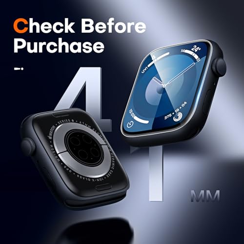 LϟK [8 Pack] Screen Protector Compatible with Apple Watch Series 7 41mm - [Self Healing] Bubble-Free Anti Scratch Touch Sensitive Flexible TPU Film for iWatch 41mm