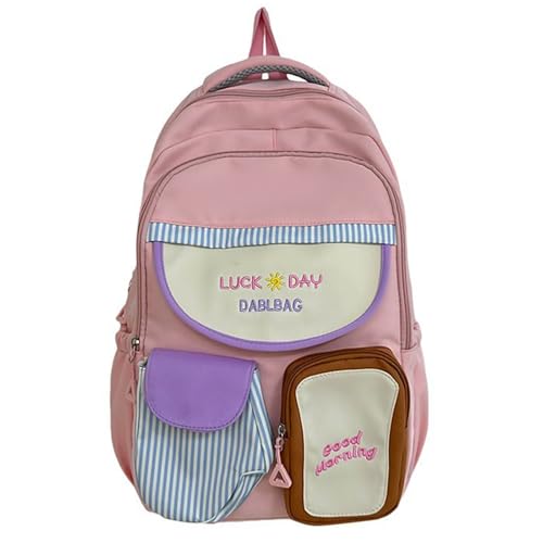 Sac à dos japonais rose de grande capacité Morain pour filles et adolescentes