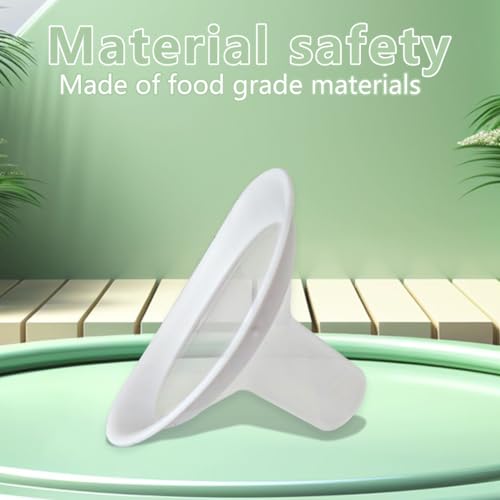 INGQI 21mm Breast Pump Shields Flanges for Medela, Replace Flange Compatible for Medela Breast Bumps PersonalFit/Freestyle/Maxi/Freestyle Flex Connector (2 Pack)