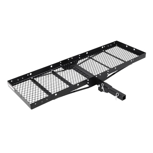 EliteEdge 750 Lbs Capacity Cargo Baskets - Heavy-Duty Hitch Mount Cargo Carrier Basket, 60