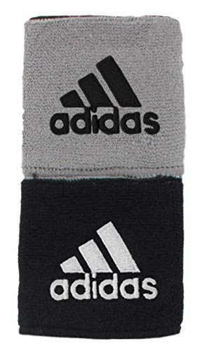 adidas Unisex Interval Reversible Wristband, Black/White Aluminum 2/Black, ONE SIZE