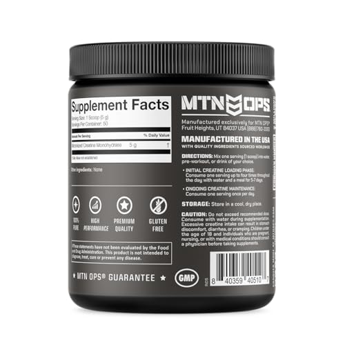 MTN OPS Creatine Monohydrate Powder for Strength, Unflavored - Image 2