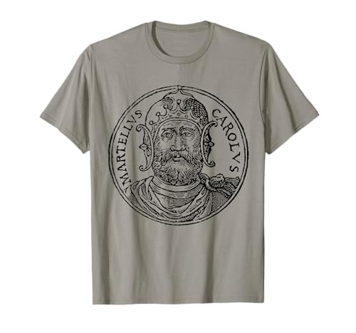 T-shirt Charles Martel T-Shirt Franks France Europe Tee Gris Homme S