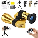 Mini Pocket Binoculars (1000x20): Pocket-Large + Smartphone Clip, High...