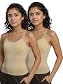 DChica Essentials Padded Camisole Starter Bra for Girls (Pack of 2) Sleeveless Undershirts with Adjustable Straps | Tank
