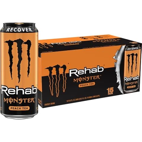 Monster Rehab Peach Tea + Energy Cover