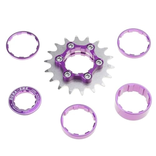 16T 18T自転車シングルスピードフライホイール、マウンテンバイクとロードバイク用のアルミニウム合金シングルスピードコンバージョン