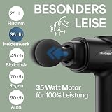 Pistolet do masażu z 6 głowicami do masażu i 30 prędkościami, ze złączem USB-C i ekranem dotykowym LCD, urządzenie do masażu mięśni, pistolet do masażu mięśni, pistolet do masażu mięśni (czarny)