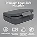 Bentgo Modern - Adult & Teen Bento Lunch Box; 3-4 Compartments, Leak-Resistant, 5.5 Cup Capacity/44 fl oz, Improved Locking Clips, Reusable, BPA-Free, Dishwasher/Microwave Safe Tray (Dark Gray)