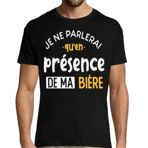 T-shirt homme alcool rigolo idéal pour animer vos apéros entre amis