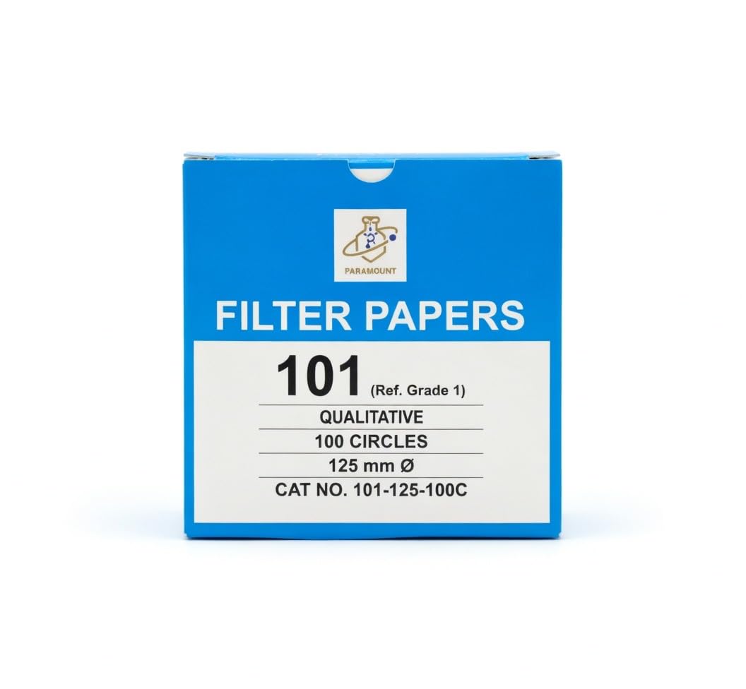 paramount qualitative filter paper grade 1, 125 mm | 100 circles, medium filtration speed
