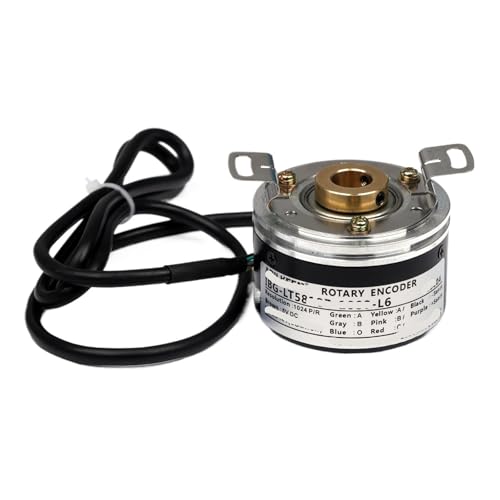 Encodeur rotatif incrémental 58mm avec arbre traversant 15mm 5V Drive 500 PPR