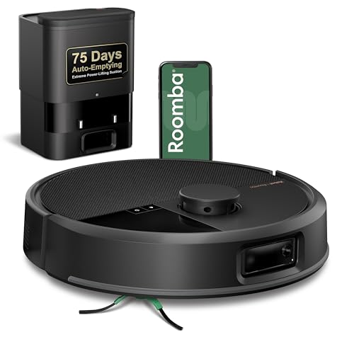 iRobot Roomba Max 705 Vac Robot Vacuum + AutoEmpty Dock - Extreme Power-Lifting Suction, Anti-Tangle Dual Rubber Brushes, Self-Empties, Recognizes and Avoids Obstacles, LiDAR Navigation