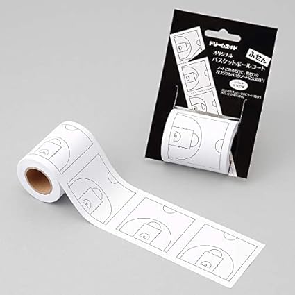 Amazon Co Jp バスケノートの必需品 ドリームエイド オリジナルバスケットボールコートふせん ２個セット 文房具 オフィス用品
