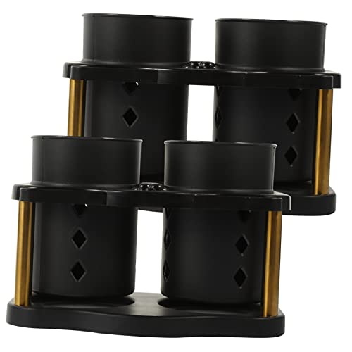 MOLUCKFU 2pcs Stainless Steel Chopstick Holder Kitchen Decor Utensil Storage Organizer with Drain for Easy Drying Modern Cutlery Holder for Countertop and Dining Table