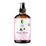 SVA ORGANICS Rose Water 4oz (118 ml) Refreshing Rose Water Spray for Skin Care, Skin Hydration, Bath, Soaps, Haircare & Aromatherapy