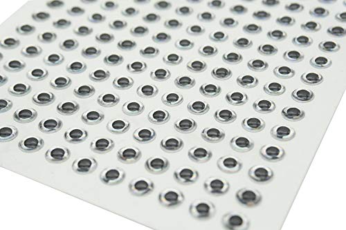 500pcs 5mm Silver 3D Holographic Fishing Lure Eyes 3D Lure Eye 3D Soft Eye 3D Holographic Lure Eye Fly Tying, Jigs, Crafts