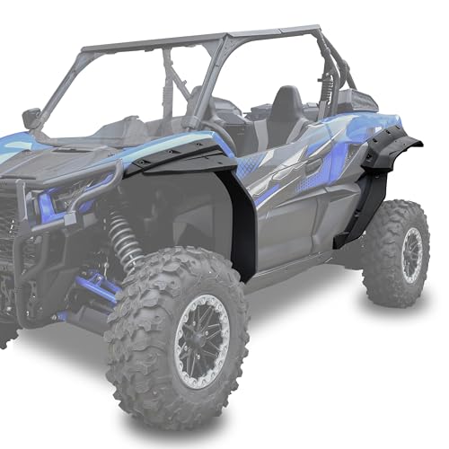 Image of XXL Fender Flares for Kawasaki Teryx KRX 1000 2020-2025 Accessories, Front Rear Heavy-Duty Combined Extended Mud Flaps Extension Mud Guards for Kawasaki Teryx KRX 1000, Replace #99994-1324