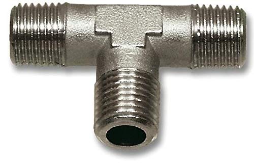 Connettori Pneumatici A T - Set Da 3 - Connessione Rapida 3x Ф10mm - Per Compressore Aria - C17157 - Foto 6