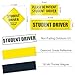 Set of 3 Reflective Student Driver Magnets for Car - Safety Vehicle Bumper Sticker for New Drivers
