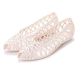 [ITALICO] イタリコ (Health) 日本製 ローヒール ぺたんこ メッシュ ラバー レインパンプス シルバー S（22ｃｍ-22.5ｃｍ）