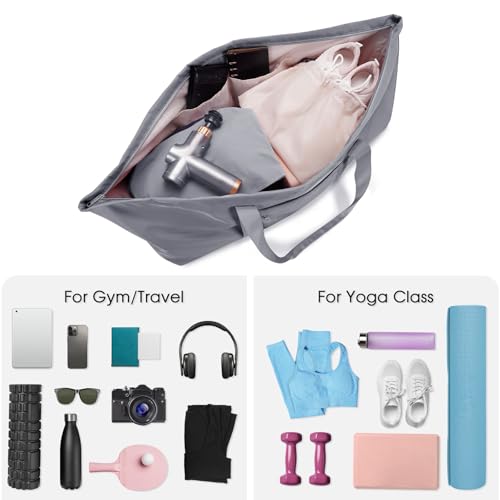 sportsnew Large Yoga Mat Bag with Shoes Compartment and Wet Pocket Ladies Pilates Gym Tote Bag with Yoga Mat Holder Strap for Women Men Workout Carrier Stuff Accessories by sportsnew - Used condition - Image 7