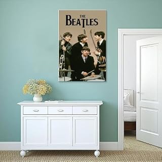 LUISAS Poster décoratif sur toile The Beatles Rock Band – Poster mural moderne pour chambre à coucher – 50 x 75 cm - Les Beatles, Paul McCartney, John Lennon, RIngo Starr, George Harrison LUISAS Poster décoratif sur toile The Beatles Rock Band - Poster mural moderne pour chambre à coucher - 50 x 75 cm – Image 4