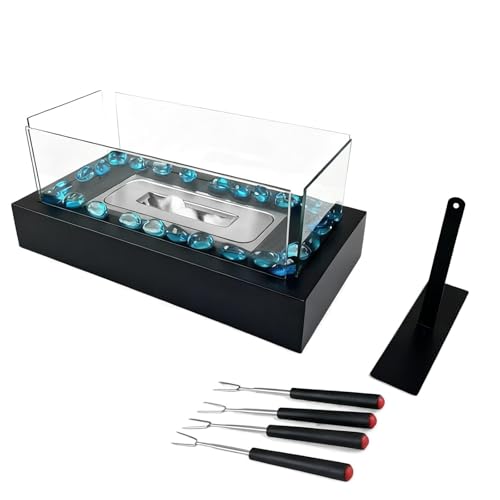 YIZITU Riscaldatore per Caminetti Alcoli Interni con Base Stabile Riscaldamento Multifunzionale Atmosfere Fiamma Decorativa Riscaldatore Mobile Caminetti A Etanolo