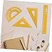 TEHAUX Accurate Measuring Rulers Aluminum Alloy Ruler Set for School Office Drawing
