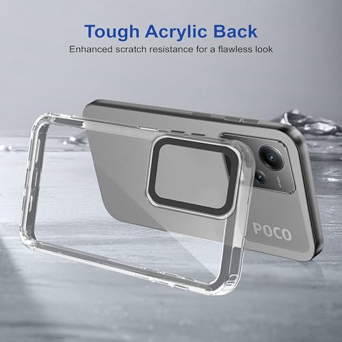 Image of Zapcase Back Case Cover for Poco X5 5G | Compatible for Poco X5 5G Back Cover | Case Cover with Camera Protection | (TPU + PC | Transparent)