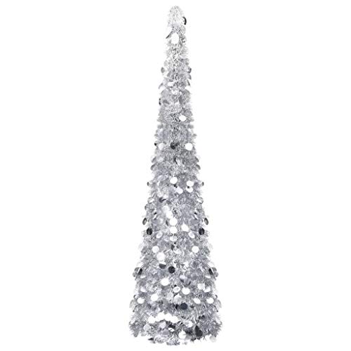 Discover The Elegant Silver Pop-up Christmas Tree – 70.9" Collapsible