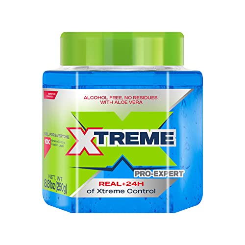Xtreme Pro-Expert Blue Styling Hair Gel, 24-Hours Control With Aloe Vera, 8.81 Oz Jar (Pack Of 24) #TOP21