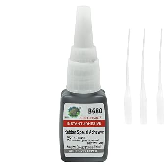 Heavy Duty Rubber Glue for Bonding Rubber and Other Materials - Instant Super Adhesive for Tire, Boots, Belt, Foam, DIY Crafts, Rubberized Speaker, Tube