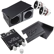 B2 Audio RC2 2" RC Car Subwoofer w/Bluetooth Chip Amp & Dual Vented Box Black