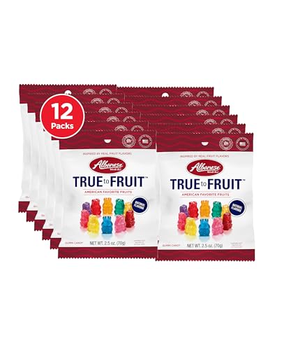 Albanese World's Best True to Fruit™ Gummies, 2.5oz Bag (Pack of 12)