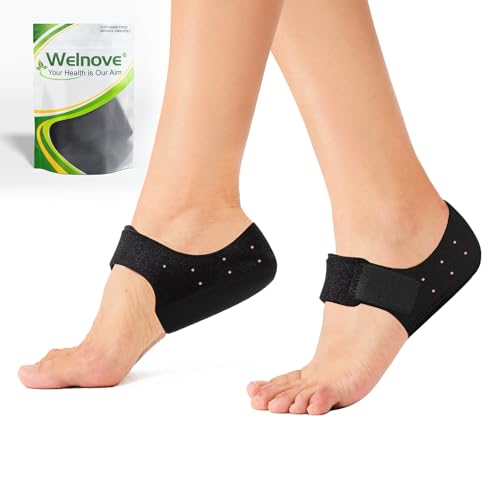 Welnove 2pcs Heel Protectors, Heel Pads, Heel Support For Heel Pain From Plan...