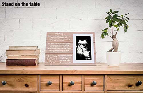 Photo Frame Gift For New Dad - Picture Frame Gift For New Father - Pregnancy Announcement Gift For Husband - You're Going To Be A Daddy - New Baby Sonogram Photo Gift - Love At First Sign #TOP1