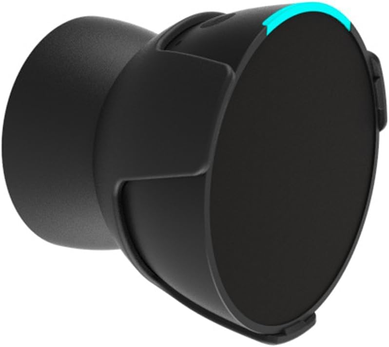 Compatible with Amazon Echo Pop Holder, Echo Pop Stand Holder, Echo Pop Wall Mount with Integrated Cable Management, No Screws Required, Speaker Accessory Rack (Echo Pop, Black, 04), 2 Pieces image 3