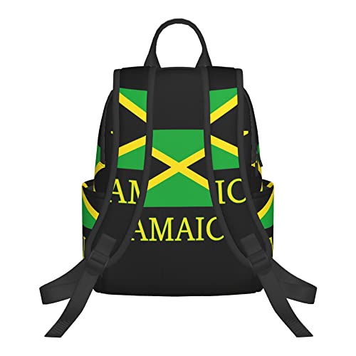 SWEET TANG Jamaican Flag black Backpack Casual Sackpack Beach Bag Daypack Multi-Purpose Women Men Unisex3
