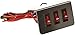Buyers Products 6391003 Triple On-Off Illuminated Switch Panel