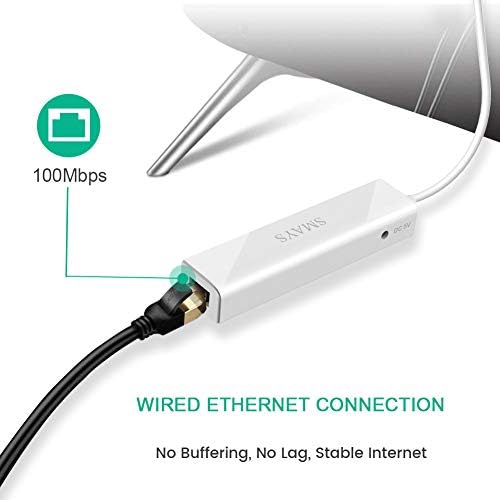 Ethernet Adapter for Google Chromecast Ultra Audio 1 2, Fire Stick -Micro b - 2