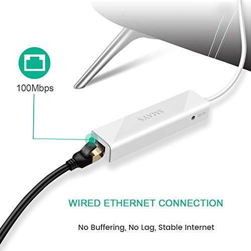 Chromecast Ethernet Adapter, Micro Usb To Rj45 Lan Port With 3 Usb Otg Hub Cable #TOP2