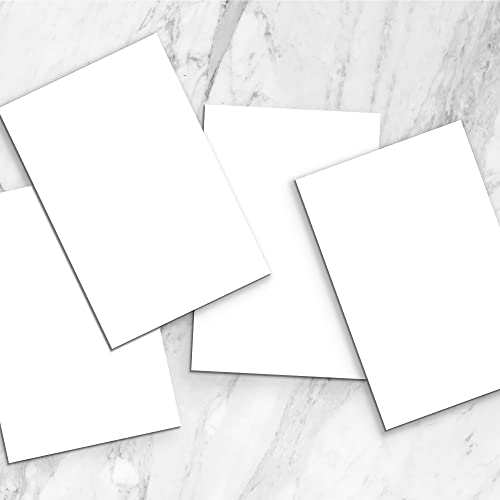Premium White Smooth Matte Card Stock 5" X 7" - 110# Cover 300 Gsm - 100 Pack - Made In The U.s.a. (White) #TOP2