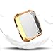 [8-Pack] Screen Protector Case Compatible with Fitbit Versa Lite,All-Around Ultra Slim Soft TPU Plated Cover Scratch-Proof Protective Bumper Shell (8 Colors, Versa lite)