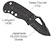 Off-Grid Knives - FAT BOY BLACKOUT Pocket Tank Manual Folding Utility Knife - Compact EDC, Razor Sharp Japanese AUS8 Steel, Deep Carry Clip, Safe Button Lock Release (Blackout)